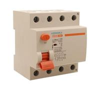 Interruptor diferencial selectivo trifásico 25A, RCCB Tipo S Clase A, 3P+N 10kA 300mA, retraso 500ms, 4 módulos DIN 380V AC, Certificado IEC61008-1, Serie PR8HM electromagnético