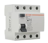 Interruptor Diferencial Superinmunizado 4P 63A 300mA Tipo A - Protección contra Fugas e Incendios - RCCB (3P+N) - Montaje Carril DIN - Cuadro Trifásico