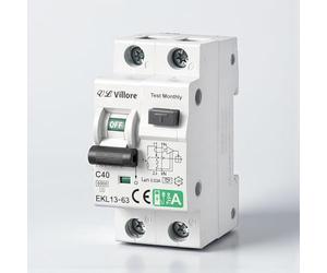 Interruptor diferencial superinmunizado Clase A -RCBO diferencial con magnetotérmico incorporado- SI, con protección sobrecorriente y fugas (40A, 2P, 30mA)
