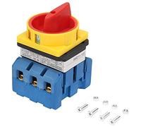 Interruptor disyuntor de carga, interruptor de alimentación de leva de 3 polos y 2 posiciones para máquinas herramientas, maquinaria, productos químicos y textiles (100A)