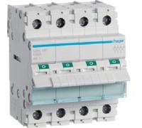 Interruptor Disyuntor De Cuadro 4 Polos 100A 4 Módulo - HAGER SBN490
