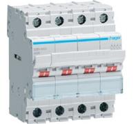 Interruptor Disyuntor De Cuadro 4 Polos 40A 4 Módulo - HAGER SBN440