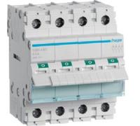 Interruptor Disyuntor De Cuadro 4 Polos 80A 4 Módulo - HAGER SBN480