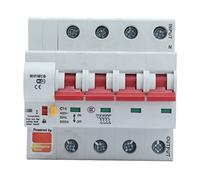 Interruptor disyuntor inteligente WiFi Bluetooth Control remoto de 4 polos CA 400 V con bloqueo de seguridad para fuente de alimentación doméstica e iluminación exterior (16A)