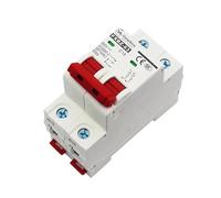 Interruptor Disyuntor Miniatura Minidisyuntor Solar De CC Con Montaje En Riel DIN MCB 1P 2P 3P 4P Protección Contra Sobrecarga Interruptor Aire 6-63 A For Sistema Fotovoltaico(DC1000V 4P,20A)