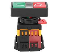 Interruptor Doble Botón AS-22/25N con Luz LED 73x55x28mm 220V 380V Encendido Apagado Momentáneo A Prueba Agua (24 V)