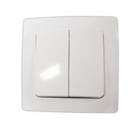 Interruptor doble empotrable 10 a/250 v electro dh 36.535/di/b, color