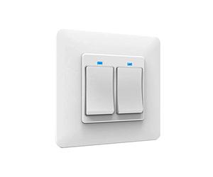 Interruptor doble inteligente PNI SmartHome WS222 para el control de la iluminación de Internet con la aplicación Tuya Smart