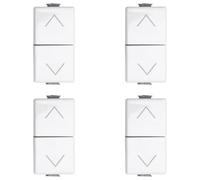 Interruptor doble interbloqueado para persiana 1P 10 A compatible con Bticino Matix