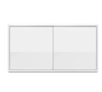 Interruptor Doble, Interruptor Doble de Pared, Interruptor de Encendido y Apagado, Interruptor para Montaje en Superficie, 10AX,16A,250V, Ideal para el Hogar y la Oficina, Serie Blanca