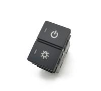 Interruptor doble para luces antiniebla, música, calefacción, espejos, botón con cable, compatible con modelos Honda.(Power)