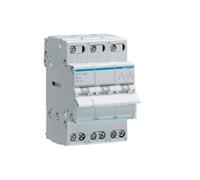 Hager Conmutador modular SFT340 – 3 polos, 40 A – Común arriba (I-0-II)