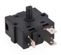 Interruptor eléctrico de calentador de habitación, selector giratorio, 3 pines, 5 pines, AC250 V, 16 A, control de temperatura del radiador para posición de alimentación del calentador (3 pines)