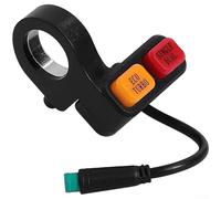 Interruptor eléctrico de scooter, 1 paquete de controlador de modo de motor dual, ajustes de velocidad ECO Turbo, construcción ABS de alta durabilidad, diseño compacto para KUGOO G-Booster de 10 11