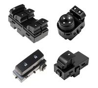 Interruptor eléctrico de ventana compatible con Chevrolet para Silverado 1500 2500 3500 HD frontal izquierdo derecho botón elevador de ventana eléctrico interruptor de control de espejo (color