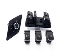 interruptor eléctrico elevalunas Para VW Para Jetta MK6 Juego 5 Piezas Espejo Retrovisor Eléctrico Cromado Botón Único. Interruptor Control Ventana Eléctrica