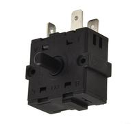 Interruptor eléctrico selector de 3 pines de 5 pines 250 V 16 A para piezas de calentador eléctrico, construcción de plástico y metal, diseño compacto para calefacción residencial o comercial (3 pines