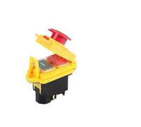 Interruptor electromagnético de 4/5 pines, 110V, 220V, botón de reinicio momentáneo de encendido y apagado con cubierta, YCZ3-C resistente al agua IP55, reemplazo de KJD17(YCZ3-C,4 PINS-220V)