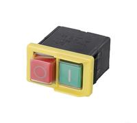 Interruptor electromagnético de 6 A, 125 V/250 V, 4 pines, IP54, resistente al agua, interruptor de seguridad con disparador de voltaje cero para herramientas eléctricas, sierras de mesa y máquinas de