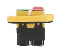 Interruptor electromagnético de YH02-A, 110V, 8A/220V, 15A, 4 pines, 5 pines, botón de arranque for equipo de máquina herramienta, Panel impermeable(4PIN,220V)