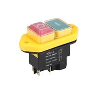 Interruptor electromagnético IP55, botón rojo y verde, 4/5 pines, 110/220 V, apagado, protección contra subtensión YCZ3-A(4 Pins,110V)