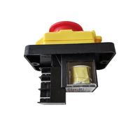 Interruptor electromagnético KJD12-14 de 6 pines, pulsador de parada de emergencia for herramientas eléctricas de carpintería, 16 A CA, 220-240 V