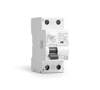 Interruptor Electromagnético Térmico Diferencial 25a 2P 30ma, Con Protección Contra Fugas Eléctricas, Adecuado Para Uso Residencial e Industrial, Instalación de Guía DIN de 240V 35mm
