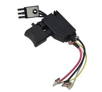 Interruptor electrónico de 24 V CC 650747-2 para taladros eléctricos Makita DDF446, DDF456, DHP446, BHP456 y BDF456 - Construcción de metal y plástico con terminales de pala dobles