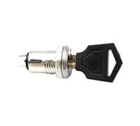 Interruptor electrónico de llave de aleación de zinc de 12 mm, interruptor de bloqueo de teléfono, terminales tubulares de alimentación de seguridad + 2 llaves de 2 posiciones