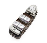 Interruptor elevador de ventana eléctrico para coche 205905681 | Compatible con Mercedes-Benz C E Glc Cls Clase W205 W253 W213 W257.(Brown,Master Switch)