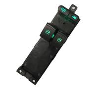 Interruptor Elevalunas Compatible Con Skoda Para Fabia Para Octavia 1996-2000 2001 2002 2003 2004 2005 2006 2007 2008 2009 2010 Interruptor De Ventanilla Eléctrica De Puerta(Green)