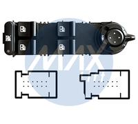 Interruptor Elevalunas Para Alfa Romeo Giulietta 2010 2021 Izquierdo 24 Perno