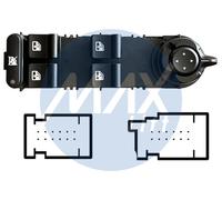 Interruptor Elevalunas Para Alfa Romeo Giulietta 2010 2021 Izquierdo 24 Perno No