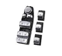 Interruptor Elevalunas Para BMW 3 5 7 X3 X4 F30 F35 F25 F26 F07 F10 F18 F01 F02 Control Maestro Energía Eléctrica Botones Modelo B Interruptor Regulador Ventana(Model B Silver Set)