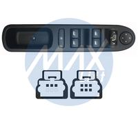Interruptor Elevalunas Para Peugeot 307 2002 2007 Delantero SX 4 Botones 9 Perno