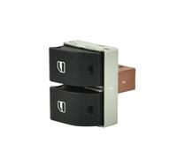 Interruptor Elevalunas para Polo 9N para Seat para Ibiza para Cordoba 2002 2003-2009 6Q0959858 Controlador Windows Interruptor Control Ventana Eléctrica Coche 6Q0959858A(Brown Base)