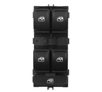 Interruptor elevalunas Para Skoda para Fabia 3 2015-2020 | ABS Plastico Cerradura de seguridad elevalunas con un solo toque 6V1959857A 5JB959857 LHD