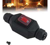 Interruptor en línea impermeable IP66, CA 220 V 30 A, interruptor basculante, interruptor de cable, interruptor de botón a presión, interruptor de máquina, interruptor en ambos lados de encendido y