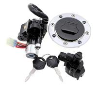 Interruptor Encendido Llaves Para Suzuki Para GSF1200 Para Bandit Para GSF600 1996-2005 Interruptor Encendido Tapón Depósito Combustible Cerradura Juego Llaves Bombín(Bandit GSF600)