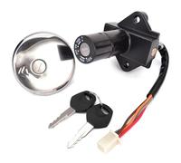 Interruptor Encendido Moto Compatible Con Suzuki Para GN250 1985-2001 Cerradura Interruptor Encendido De Motocicleta Tapa Combustible Gasolina Llave Tapa Tanque Actualización Repuestos Accesorios