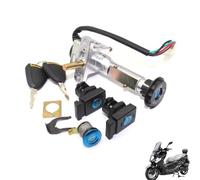 Interruptor Encendido Motocicleta para Wottan para Storm 125 para Majiester T8 T9 Cruiser Interruptor Encendido Eléctrico Tapa Gas Combustible Juego Cerradura Llave Arranque