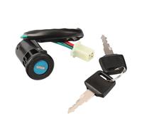 Interruptor Encendido Para Suzuki Dirt Pit 50cc-150cc Quad 4 Wheeler ATV Interruptor encendido Cable arranque Cerraduras puertas 2 llaves Llave encendido(4 Wires Female Plug)