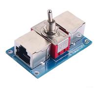 Interruptor Ethernet manual RJ45 selector de cable de red para oficina en casa, concentrador de control de señal de par trenzado, 48,8 x 30 mm