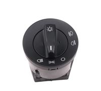 Interruptor Faros Control Compatible Con VW Para Polo 1999-2001 Para Lupo 1998-2005 Para Transporter T5 2005-2009 Perilla Interruptor Control Luz Antiniebla Faros Coche(NO Chrome)
