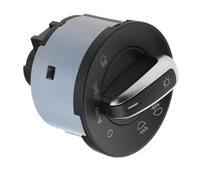 Interruptor Faros Control Interruptor Control Faros LHD Perilla Luz Antiniebla Auto 1Z0941431K 1Z0941431J Compatible Con Skoda Para Octavia II 2004 2005 2006 2007 2008-2013(Black Grey Silver)
