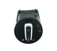 Interruptor Faros Control Perilla Cromada Interruptor Luz Antiniebla Faros Coche Compatible Con VW Para Beetle 2003-2005 Para Transporter T5 2005-2009 T6 2009-2014(With Chrome)