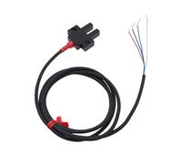 Interruptor fotoeléctrico EE-SX670-Sensor de inducción NPN con ranura de 1U y rango de detección de cable PU de 1 m, 5 mm SX671 SX672 SX674 Blanco Negro(EE-SX670-1)