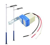 Interruptor Fotoeléctrico - IP44 Impermeable | Sensor De Crepúsculo Automático | Controlador De Iluminación Al Aire Libre Día/Noche Para Jardín Y Porche