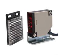 Interruptor fotoeléctrico reflector E3JK-R4M1 con reflector 90-250 V CA/CC 4 m ajustable NO+NC carcasa metálica para automatización logística industria de impresión embalaje clasificación