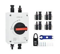 Interruptor fotovoltaico CC CC sistema PV - Disyuntor IP65 resistente al agua 32 A4P 1200 V PV caja de fusibles fotovoltaico para sistema solar módulo solar interruptor de aislamiento CC fotovoltaico